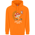 Dont Hate Mate Peace Hippy Toadstool Childrens Kids Hoodie Orange