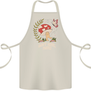 Dont Hate Mate Peace Hippy Toadstool Cotton Apron 100% Organic Natural