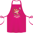 Dont Hate Mate Peace Hippy Toadstool Cotton Apron 100% Organic Pink