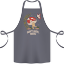 Dont Hate Mate Peace Hippy Toadstool Cotton Apron 100% Organic Steel