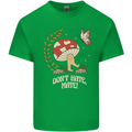Dont Hate Mate Peace Hippy Toadstool Mens Cotton T-Shirt Tee Top Irish Green