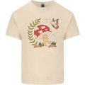 Dont Hate Mate Peace Hippy Toadstool Mens Cotton T-Shirt Tee Top Natural