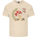 Dont Hate Mate Peace Hippy Toadstool Mens Cotton T-Shirt Tee Top Natural