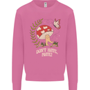Dont Hate Mate Peace Hippy Toadstool Mens Sweatshirt Jumper Azalea