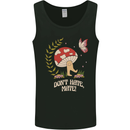 Dont Hate Mate Peace Hippy Toadstool Mens Vest Tank Top Black