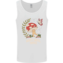Dont Hate Mate Peace Hippy Toadstool Mens Vest Tank Top White
