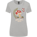 Dont Hate Mate Peace Hippy Toadstool Womens Wider Cut T-Shirt Sports Grey