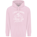 Dont Snore I Dream I'm a Motorcycle Biker Childrens Kids Hoodie Light Pink