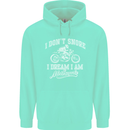 Dont Snore I Dream I'm a Motorcycle Biker Childrens Kids Hoodie Peppermint