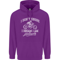 Dont Snore I Dream I'm a Motorcycle Biker Childrens Kids Hoodie Purple