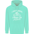Dont Snore I Dream I'm a Motorcycle Biker Mens 80% Cotton Hoodie Peppermint