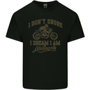 Dont Snore I Dream I'm a Motorcycle Biker Mens Cotton T-Shirt Tee Top Black
