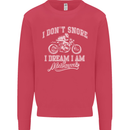 Dont Snore I Dream I'm a Motorcycle Biker Mens Sweatshirt Jumper Heliconia