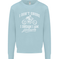 Dont Snore I Dream I'm a Motorcycle Biker Mens Sweatshirt Jumper Light Blue