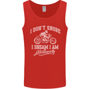 Dont Snore I Dream I'm a Motorcycle Biker Mens Vest Tank Top Red