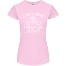 Dont Snore I Dream I'm a Motorcycle Biker Womens Petite Cut T-Shirt Light Pink