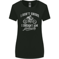 Dont Snore I Dream I'm a Motorcycle Biker Womens Wider Cut T-Shirt Black