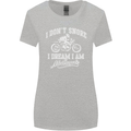 Dont Snore I Dream I'm a Motorcycle Biker Womens Wider Cut T-Shirt Sports Grey