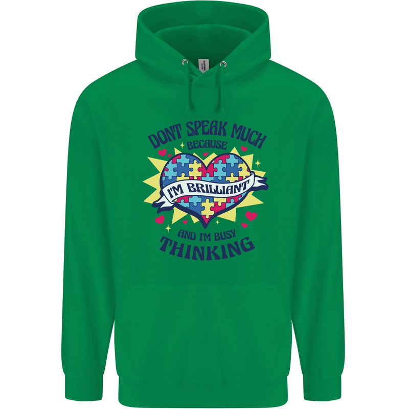 Dont Speak Much Autism Autistic Childrens Kids Hoodie Irish Green