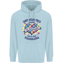 Dont Speak Much Autism Autistic Childrens Kids Hoodie Light Blue