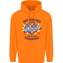 Dont Speak Much Autism Autistic Childrens Kids Hoodie Orange
