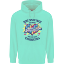 Dont Speak Much Autism Autistic Childrens Kids Hoodie Peppermint