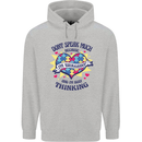 Dont Speak Much Autism Autistic Childrens Kids Hoodie Sports Grey