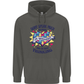 Dont Speak Much Autism Autistic Childrens Kids Hoodie Storm Grey