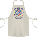 Dont Speak Much Autism Autistic Cotton Apron 100% Organic Natural