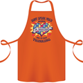 Dont Speak Much Autism Autistic Cotton Apron 100% Organic Orange