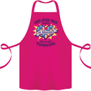 Dont Speak Much Autism Autistic Cotton Apron 100% Organic Pink