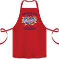 Dont Speak Much Autism Autistic Cotton Apron 100% Organic Red