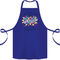 Dont Speak Much Autism Autistic Cotton Apron 100% Organic Royal Blue