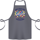 Dont Speak Much Autism Autistic Cotton Apron 100% Organic Steel