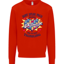 Dont Speak Much Autism Autistic Kids Sweatshirt Jumper Bright Red