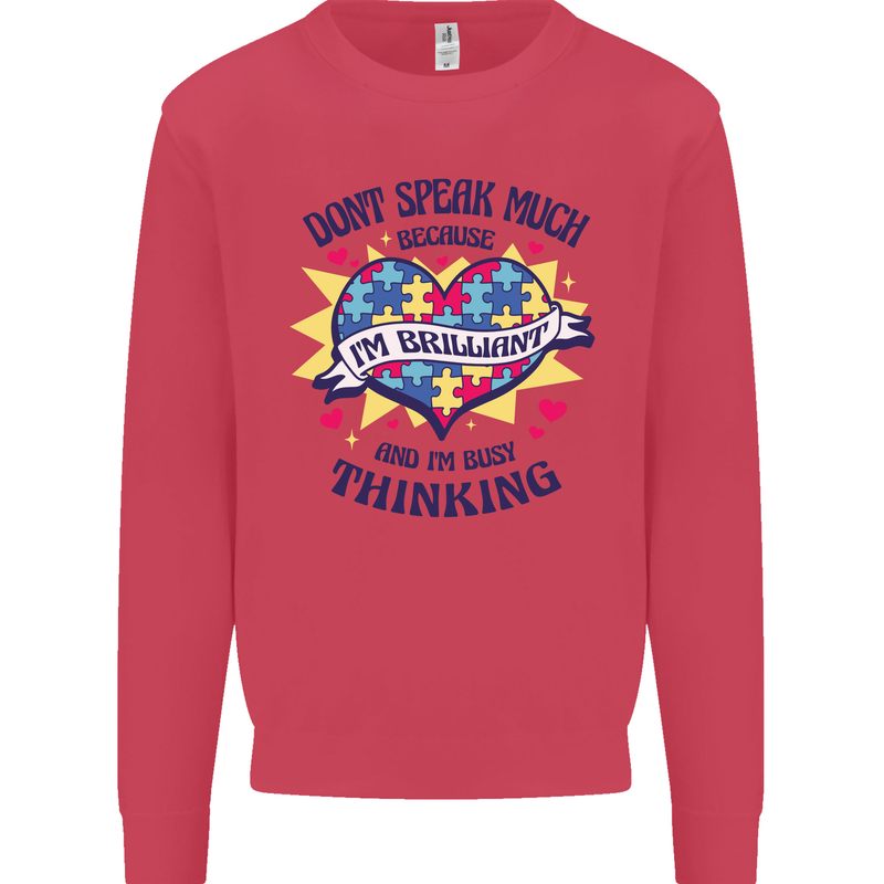 Dont Speak Much Autism Autistic Kids Sweatshirt Jumper Heliconia