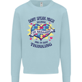 Dont Speak Much Autism Autistic Kids Sweatshirt Jumper Light Blue