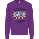 Dont Speak Much Autism Autistic Kids Sweatshirt Jumper Purple