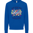 Dont Speak Much Autism Autistic Kids Sweatshirt Jumper Royal Blue