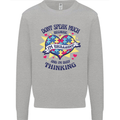 Dont Speak Much Autism Autistic Kids Sweatshirt Jumper Sports Grey