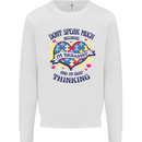 Dont Speak Much Autism Autistic Kids Sweatshirt Jumper White