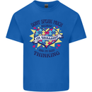 Dont Speak Much Autism Autistic Kids T-Shirt Childrens Royal Blue