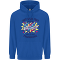 Dont Speak Much Autism Autistic Mens 80% Cotton Hoodie Royal Blue