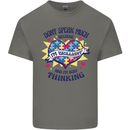Dont Speak Much Autism Autistic Mens Cotton T-Shirt Tee Top Charcoal