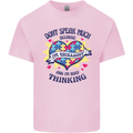 Dont Speak Much Autism Autistic Mens Cotton T-Shirt Tee Top Light Pink