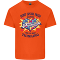 Dont Speak Much Autism Autistic Mens Cotton T-Shirt Tee Top Orange