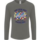 Dont Speak Much Autism Autistic Mens Long Sleeve T-Shirt Charcoal