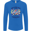 Dont Speak Much Autism Autistic Mens Long Sleeve T-Shirt Royal Blue