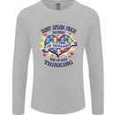 Dont Speak Much Autism Autistic Mens Long Sleeve T-Shirt Sports Grey