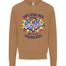 Dont Speak Much Autism Autistic Mens Sweatshirt Jumper Caramel Latte